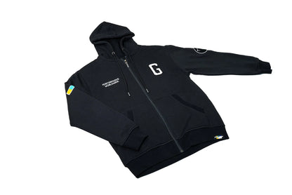 GReddy Performance Parts Varsity Zip-Up Hooded Fleece - Black - 20507206 - XXXL