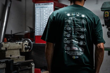 GReddy Performance Parts GReddy Heritage 4.0 Tee - Sports Green - 20120055 - 2X