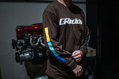 GReddy Performance Parts GReddy OG Long Sleeve Tee - Chestnut - 20112321 - Small Long Sleeve Black
