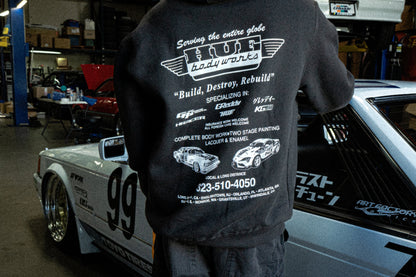 GReddy Performance Parts HUF x GReddy Body Works Pullover Hoodie - 14210111 - Small HUF x GReddy Body Works Pullover Hoodie