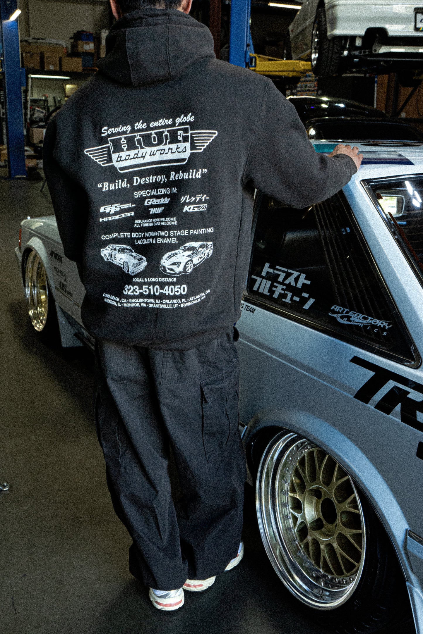 GReddy Performance Parts HUF x GReddy Body Works Pullover Hoodie - 14210111 - Small HUF x GReddy Body Works Pullover Hoodie