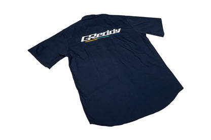 GReddy Performance Parts Mechanic's Button-up Work Shirt(s) 2.0 - Navy - 20215024 - XL