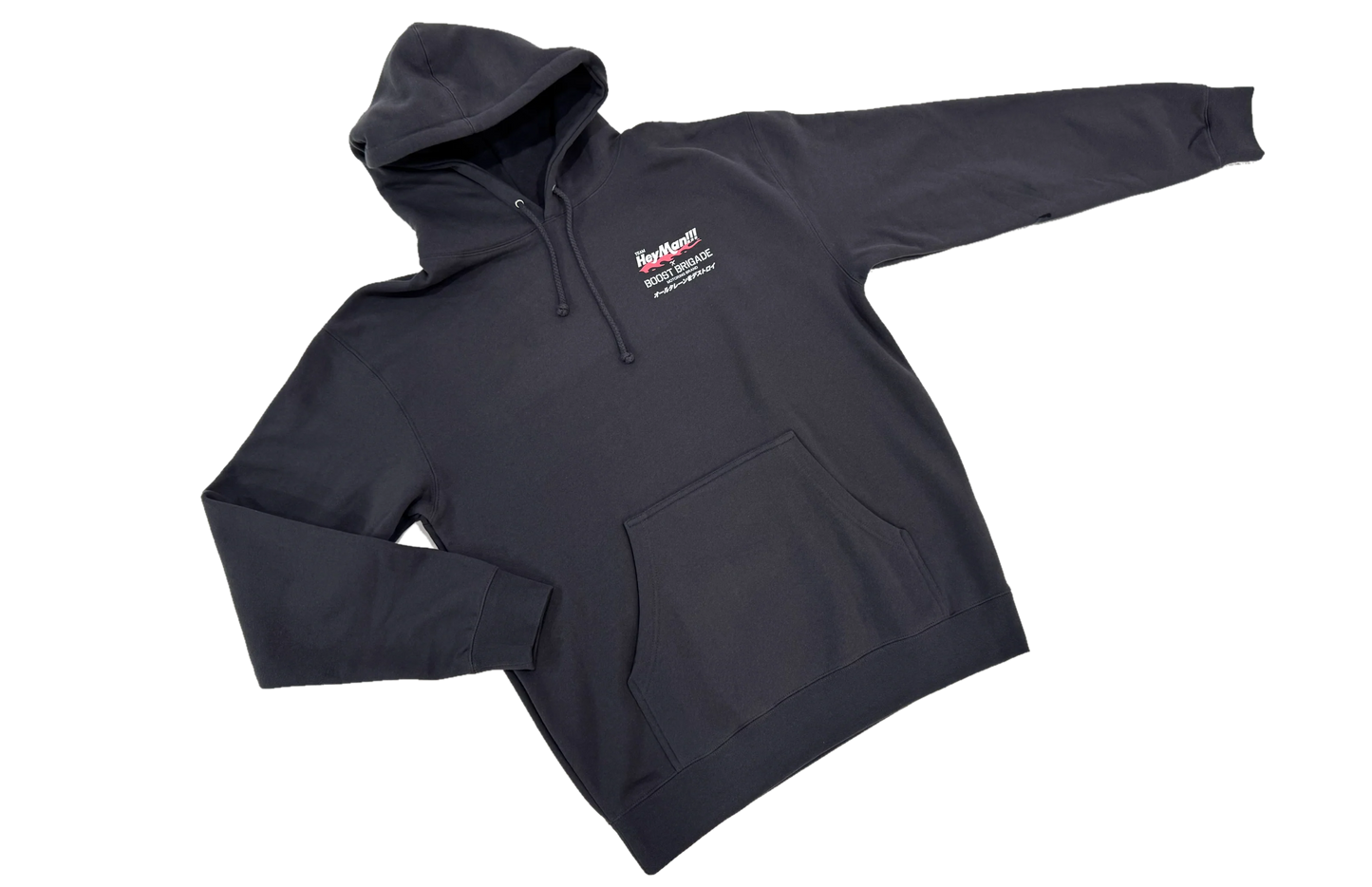 GReddy Performance Parts Boost Brigade X HeyMan Pull-over Hoodie - Asphalt - 21450006 - XXXL