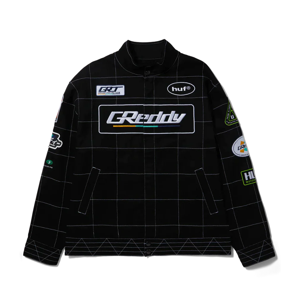 GReddy Performance Parts HUF x GReddy Racing Team Jacket - Black - 14200002 - Medium