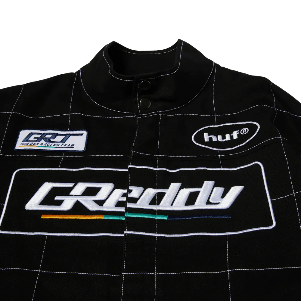 GReddy Performance Parts HUF x GReddy Racing Team Jacket - Black - 14200002 - Medium