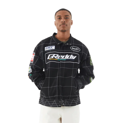GReddy Performance Parts HUF x GReddy Racing Team Jacket - Black - 14200002 - Medium