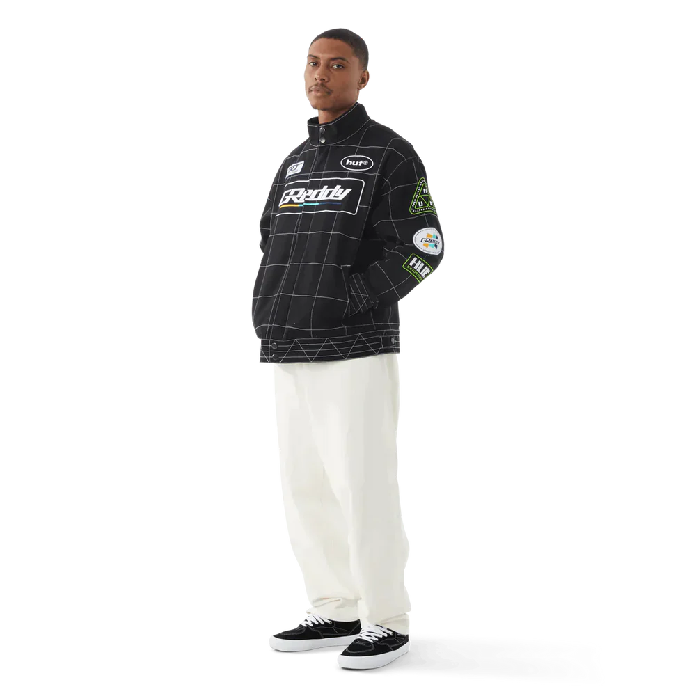 GReddy Performance Parts HUF x GReddy Racing Team Jacket - Black - 14200002 - Medium