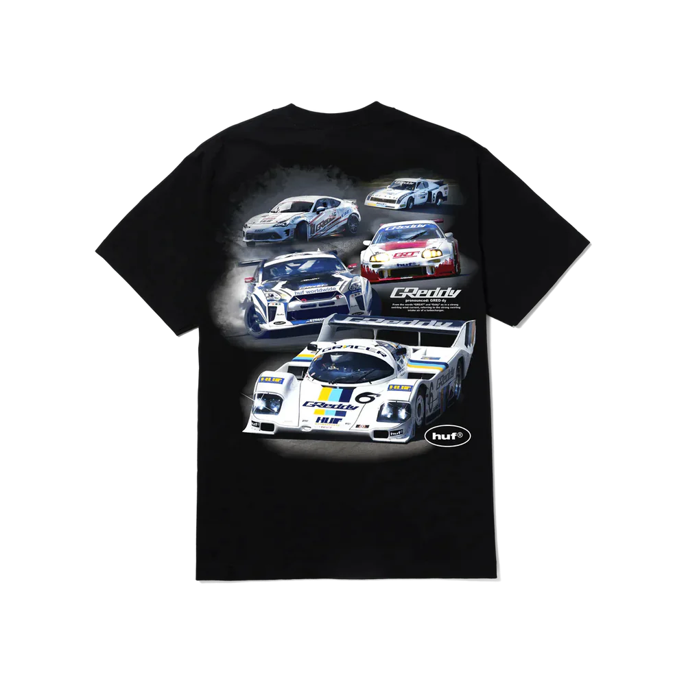 GReddy Performance Parts HUF x GReddy Racing Team S/S Tee - Black - 14200016 - XXXL