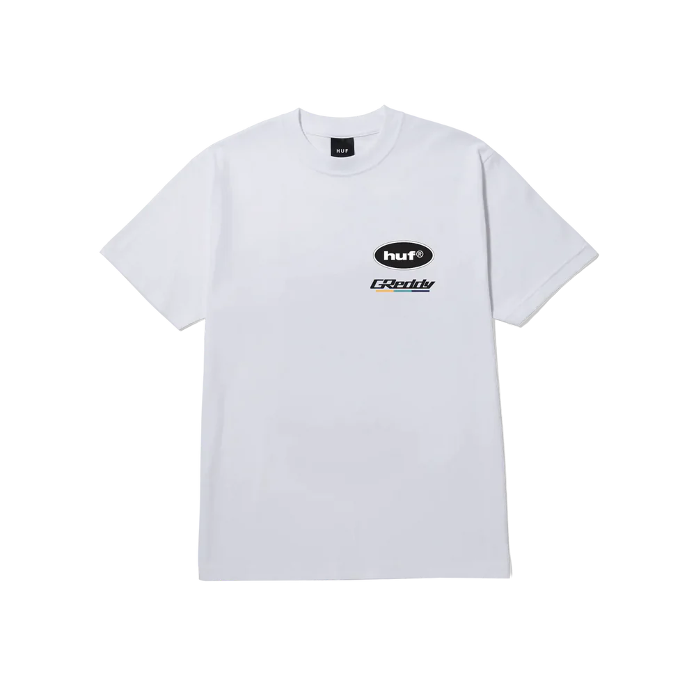 GReddy Performance Parts HUF x GReddy Racing Team S/S Tee - White - 14200023 - Large