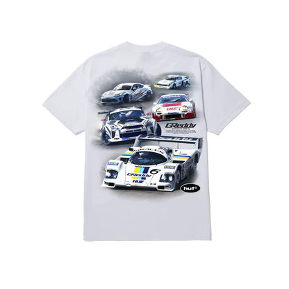 GReddy Performance Parts HUF x GReddy Racing Team S/S Tee - White - 14200023 - Large
