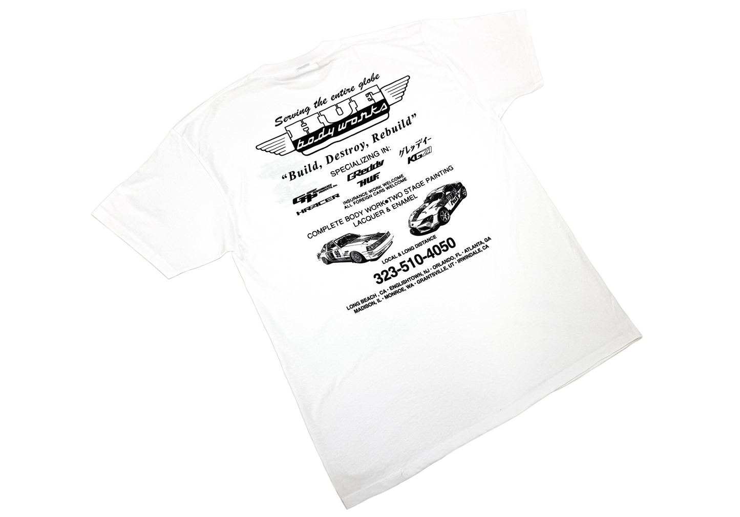 GReddy Performance Parts HUF x GReddy Body Works T-Shirt - 14210084- HUF x GReddy Body Works T-Shirt XL