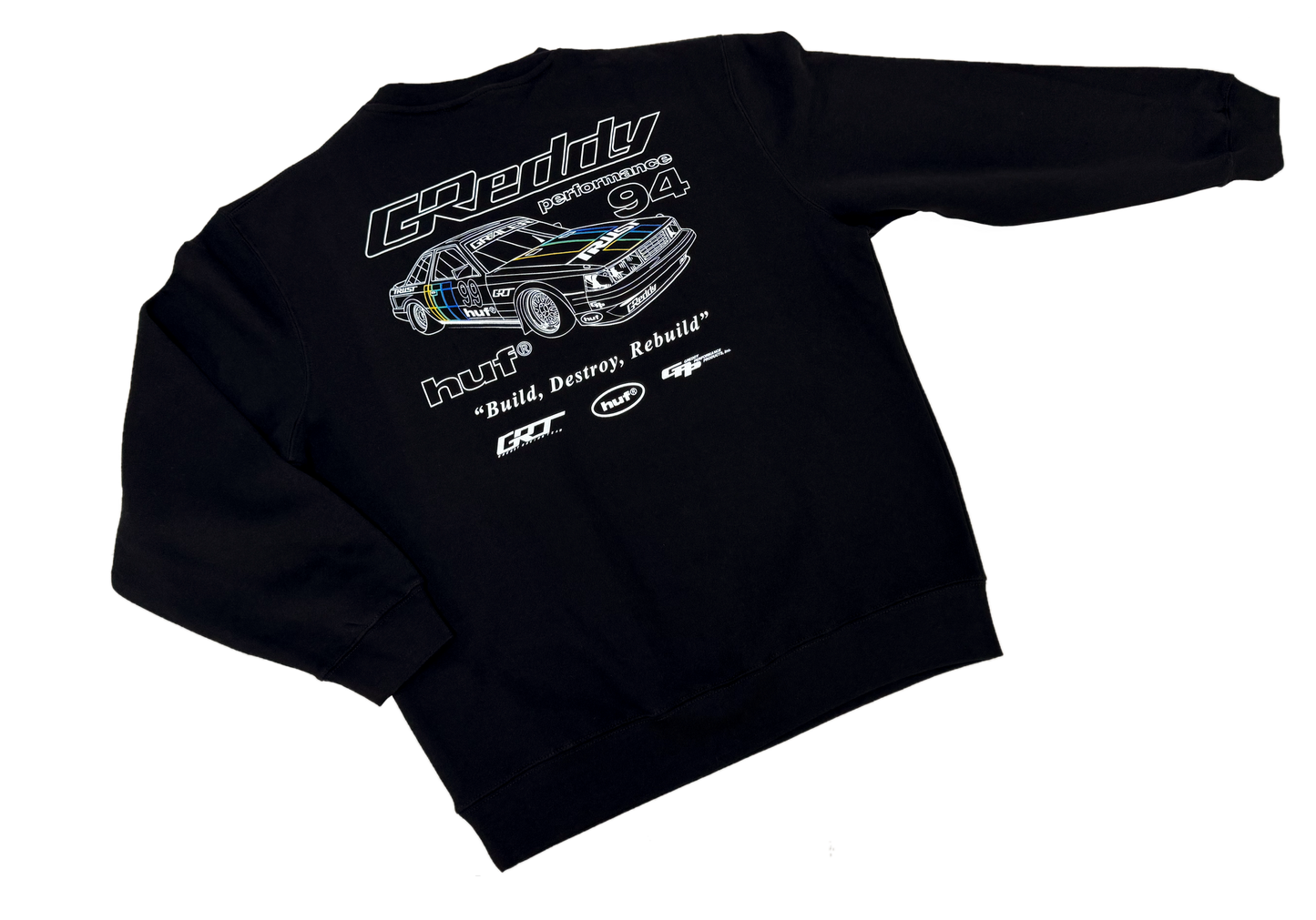 GReddy Performance Parts HUF x GReddy Retro Mod Crewneck Sweatshirt - 14210122 - Medium