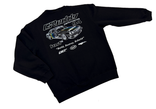 GReddy Performance Parts HUF x GReddy Retro Mod Crewneck Sweatshirt - 14210121 - Small