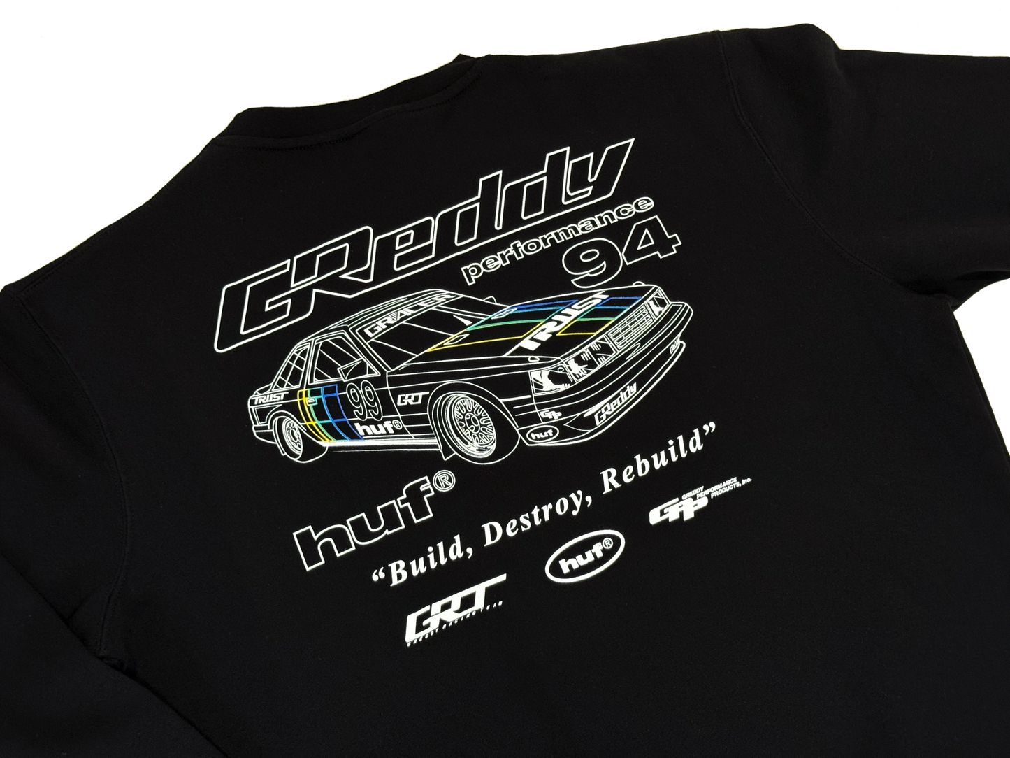 GReddy Performance Parts HUF x GReddy Retro Mod Crewneck Sweatshirt - 14210122 - Medium