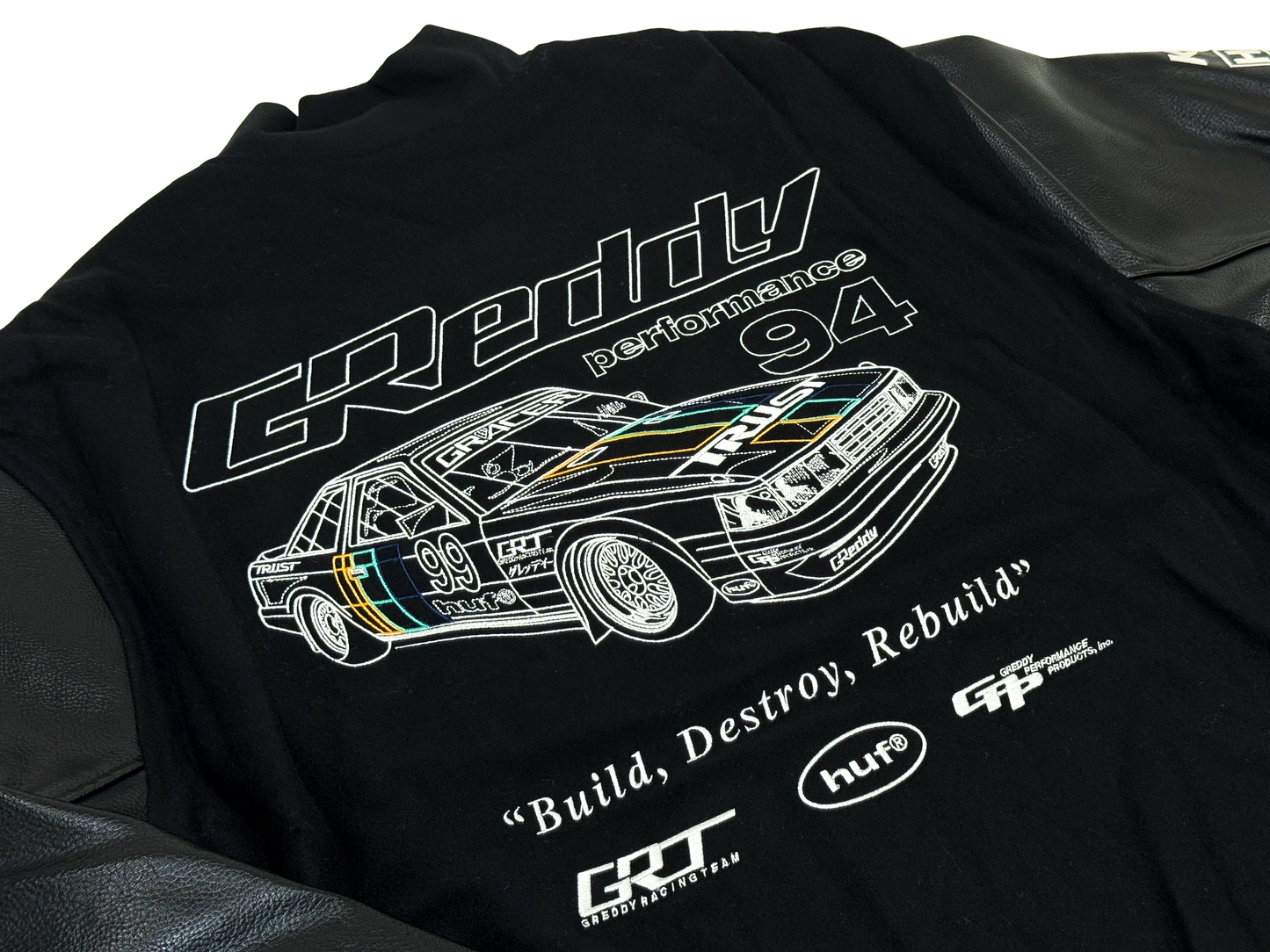 GReddy Performance Parts HUF x GReddy Varsity Jacket - 14210092 - Medium HUF x GReddy Varsity Jacket