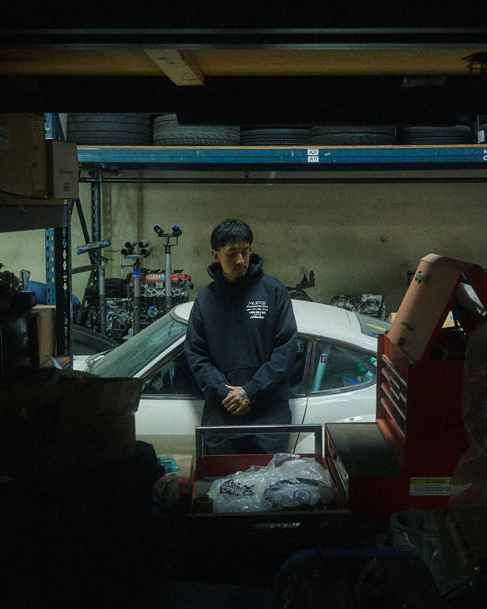GReddy Performance Parts HUF x GReddy Tow Pullover Hood - Black (Collection drops 4/24) - 14210144 - X Large