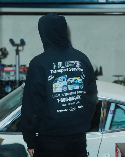 GReddy Performance Parts HUF x GReddy Tow Pullover Hood - Black (Collection drops 4/24) - 14210144 - X Large