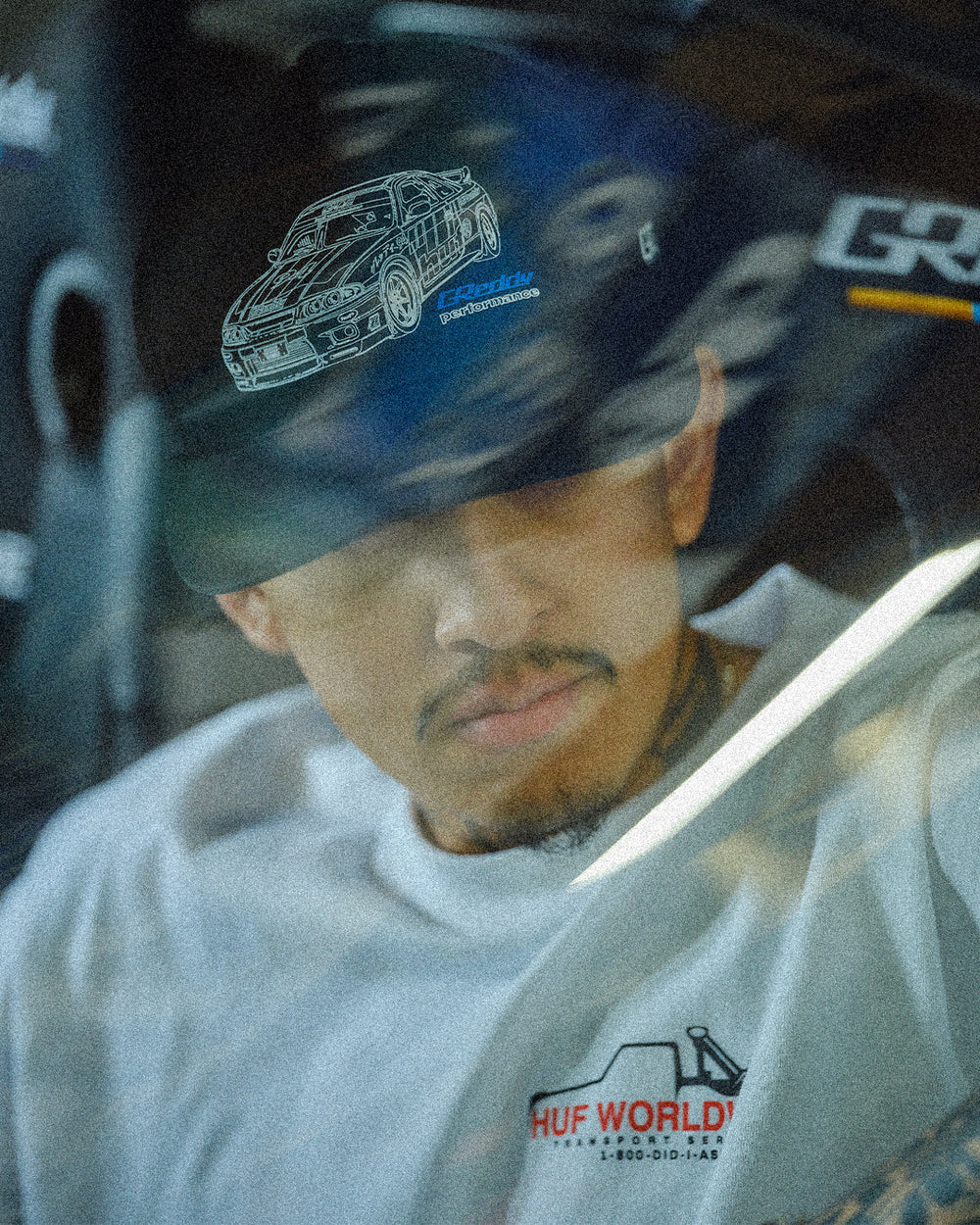 GReddy Performance Parts HUF x GReddy Diagram Snapback Hat - Black (Collection drops 4/24)