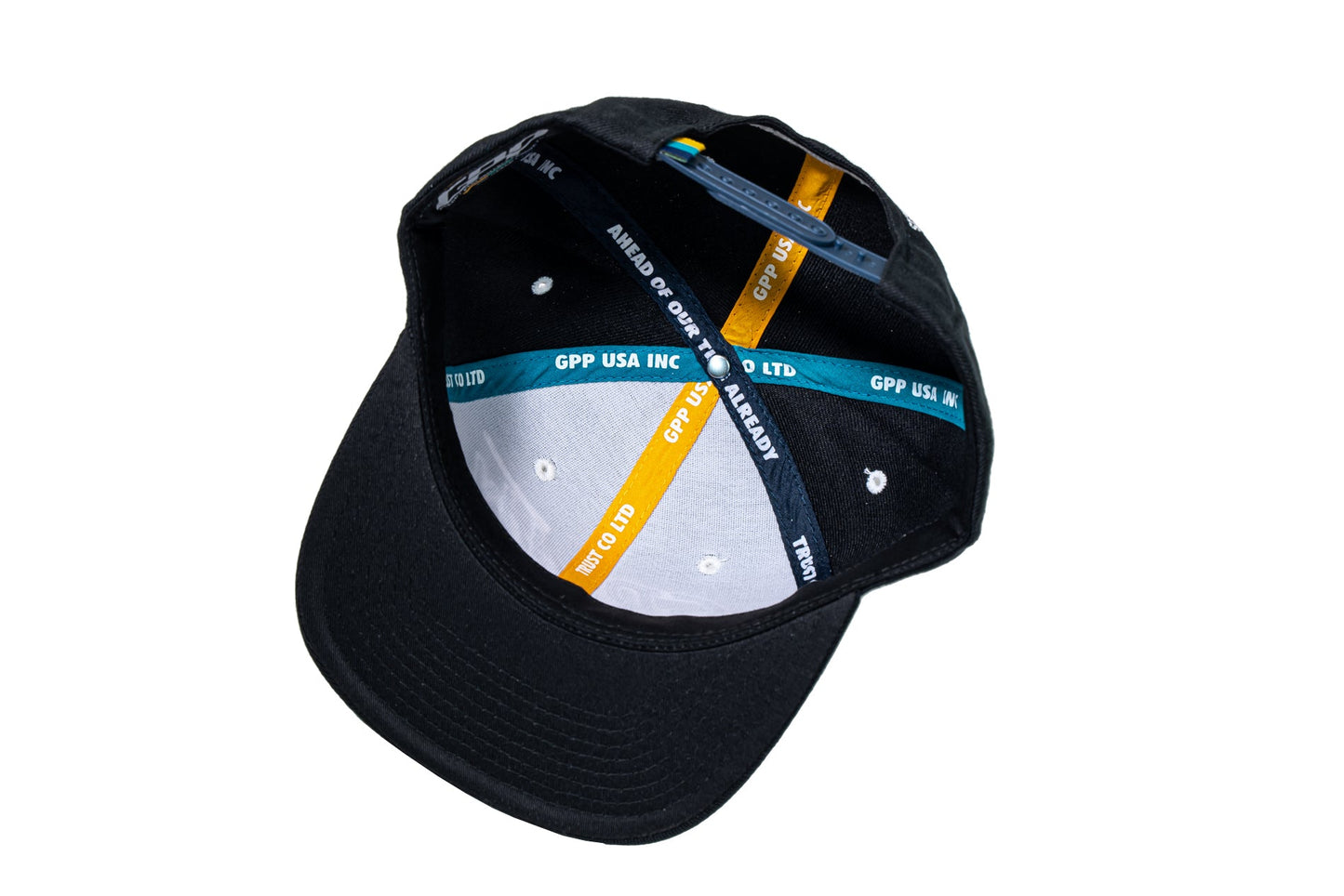 GReddy TRUST Japan GReddy Varsity Script Snap-Back Cap - Black with Blue
