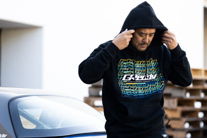 GReddy TRUST Japan Matrix Pullover Hoodie - Black - 20119305 - XXL