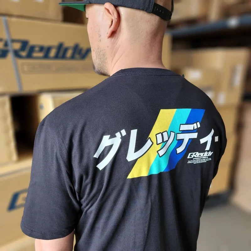 GReddy Performance Parts Katakana Tee or Tank - Black - 20124002 - Medium Tee