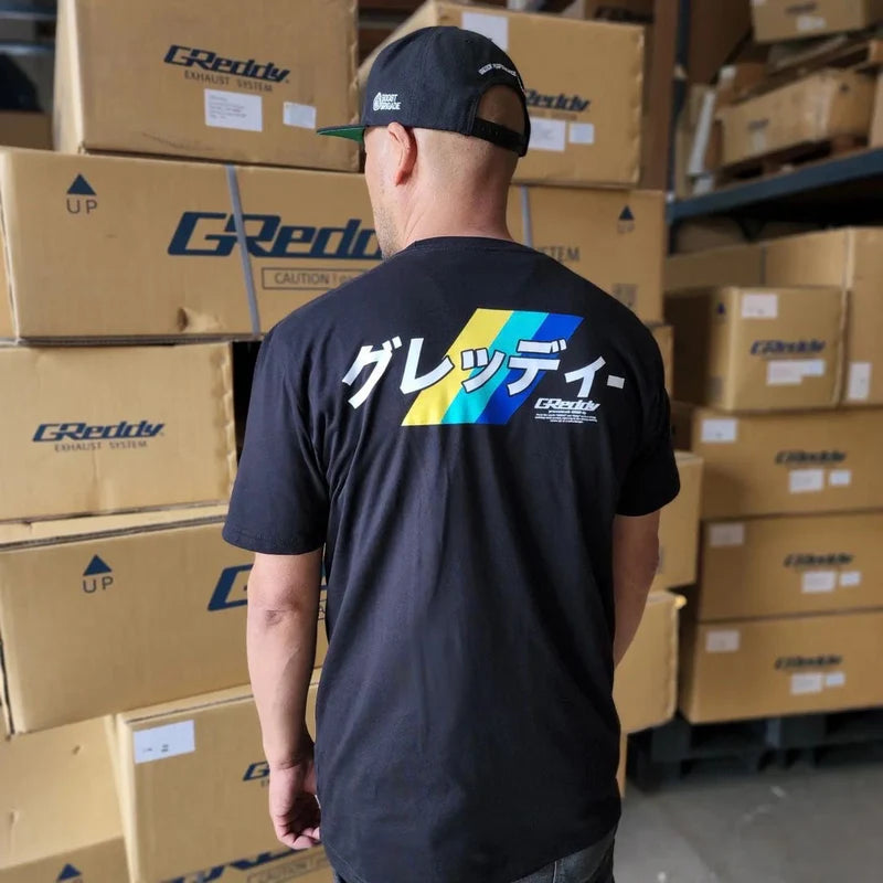 GReddy Performance Parts Katakana Tee or Tank - Black - 20124002 - Medium Tee