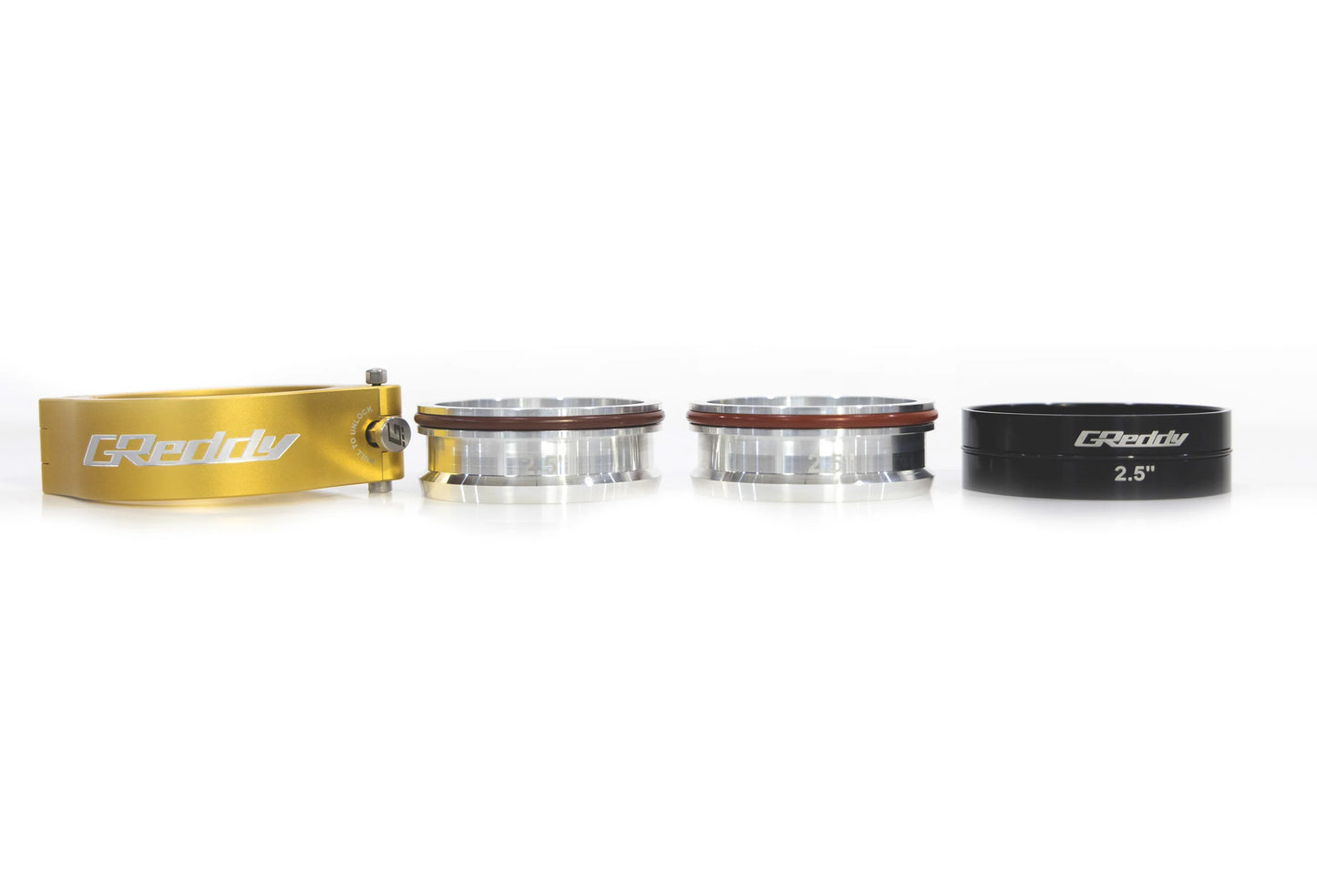GReddy Performance Parts GReddy Boost Tube Clamp Set(s) - Aluminum/Gold - 22420236 = 60mm / 2.36" GReddy Boost Tube Clamp Set