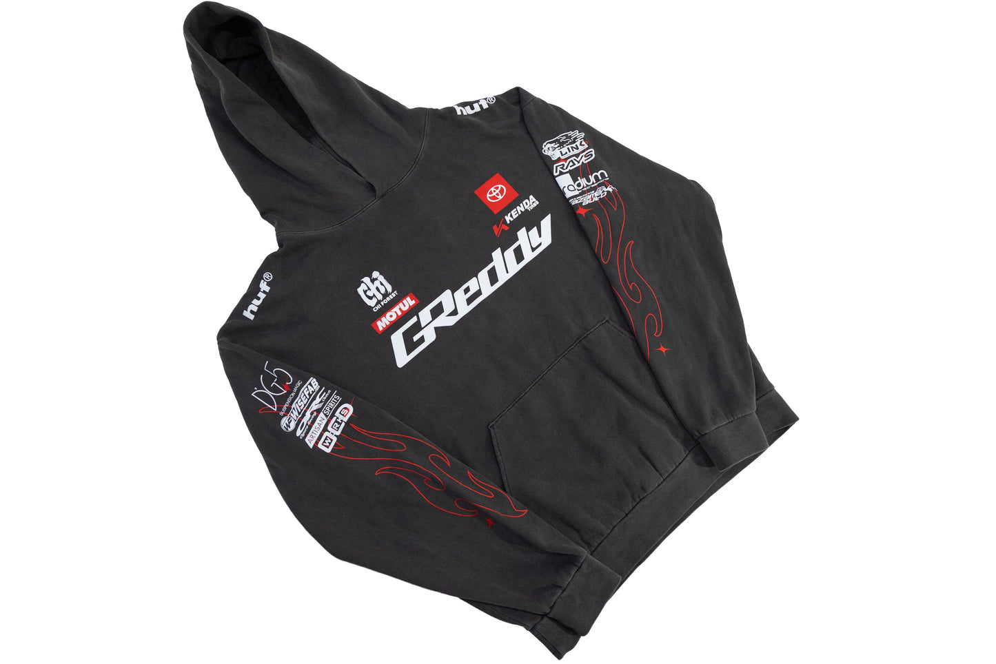 GReddy Performance Parts 2026 K.Gushi Team Hood - Pigment Black - 23140022 - Medium