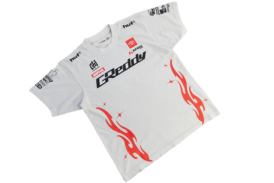 GReddy Performance Parts 2026 K.Gushi Team Shirt Boxy - Lunar Rock - 23140011 - Small