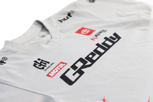 GReddy Performance Parts 2026 K.Gushi Team Shirt Boxy - Lunar Rock - 23140011 - Small