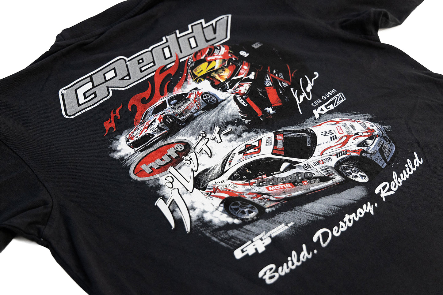 GReddy Performance Parts HUF X Ken Gushi Tee - Pigment Black - 14210151 - Small