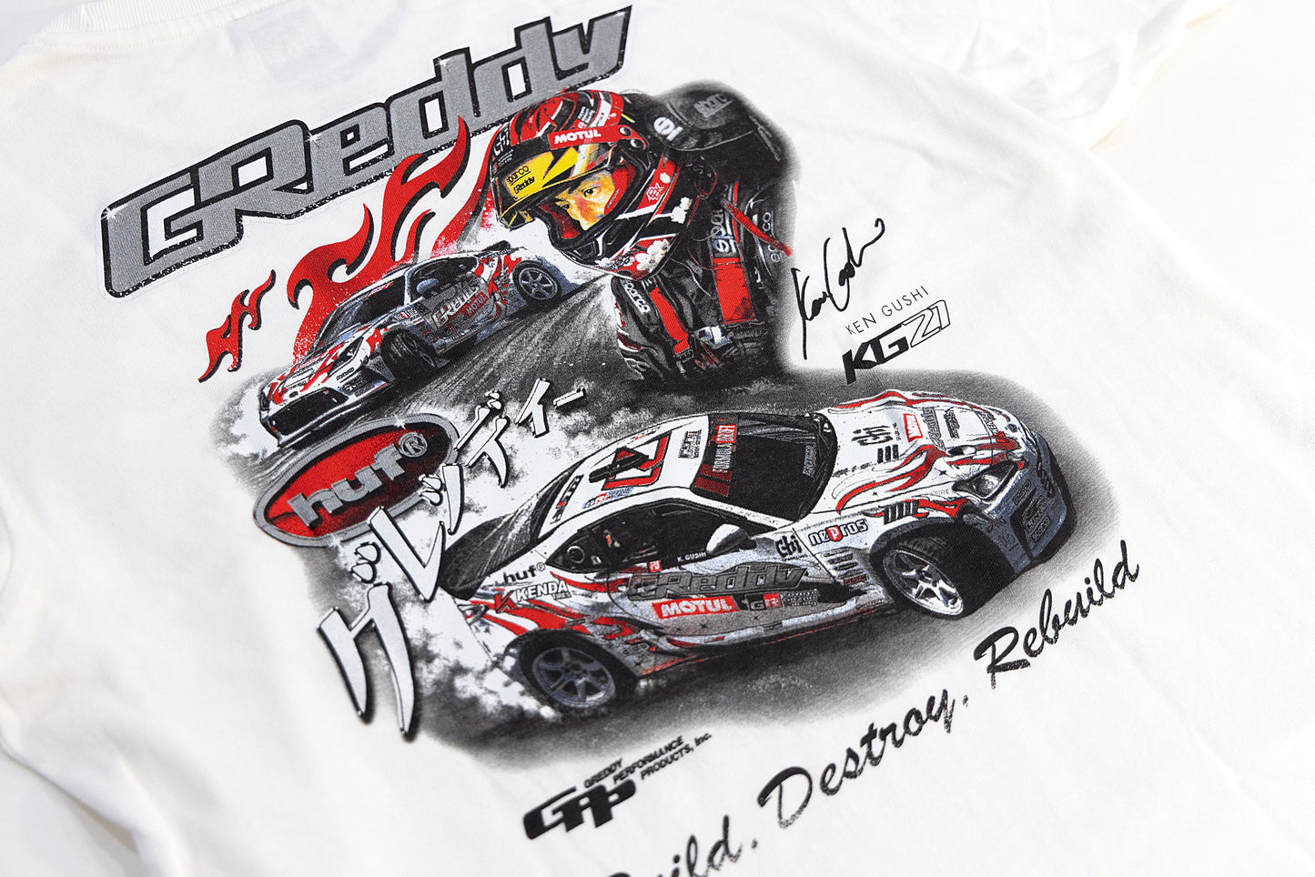 GReddy Performance Parts HUF X Ken Gushi Tee - Pigment White - 14210165 - 2XL