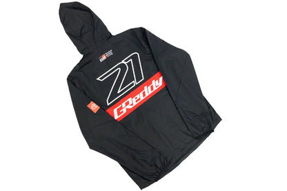 GReddy Performance Parts 2025 K.Gushi Team Nylon Pullover - Black - 14200233 - Large