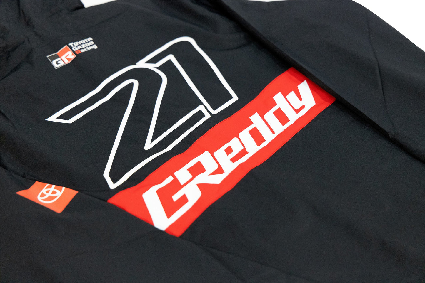GReddy Performance Parts 2025 K.Gushi Team Nylon Pullover - Black - 14200233 - Large