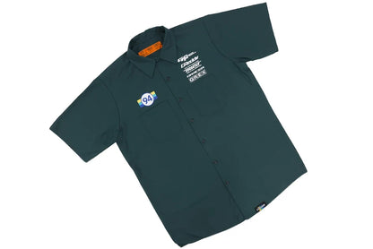 GReddy Established Mechanic's Button-up Work Shirt - Spruce Green - XL