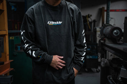 GReddy Performance Parts GReddy Understripe Boxy Long Sleeve Tee - Shadow -  20125206 - XXXL