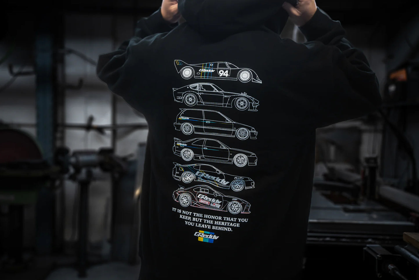 GReddy Performance Parts GReddy Heritage 4.0 Hood - Black - 20120312 - Medium