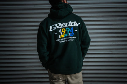 GReddy Performance Parts GReddy "94" Pullover Hood - Sports Green - 20133311 - Small