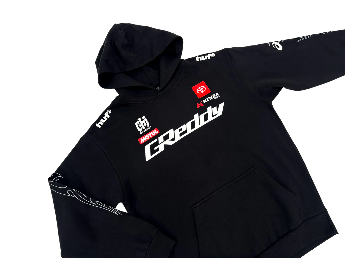 GReddy Performance Parts GReddy x Gushi LB2 Pullover Hoodie - Black - 23130074 - XL