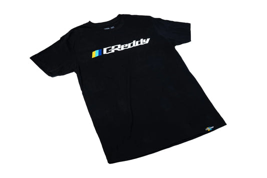 GReddy Performance Parts GReddy OG Logo Tee (with 3 stripes) - Black - 18016011 - Small