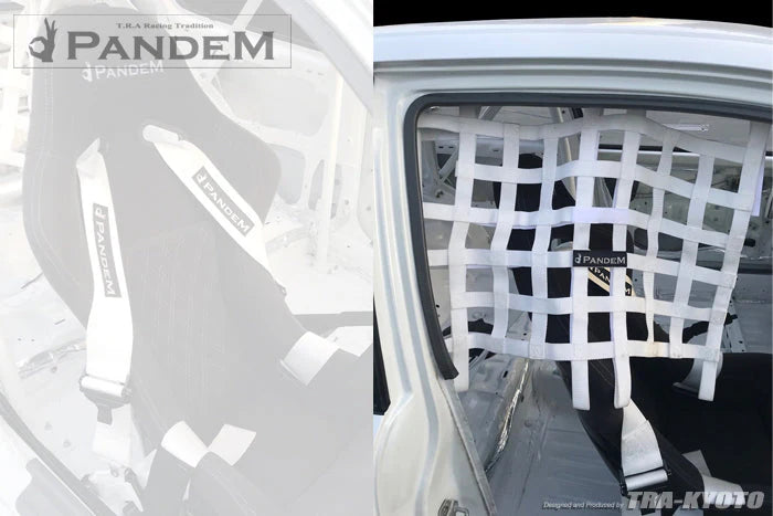 GReddy Performance Parts Pandem Window Net - White
