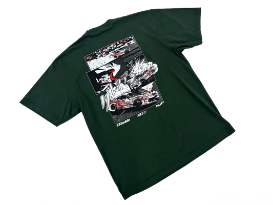 GReddy Performance Parts GReddy X HUF Reveal KG21 Tee(s) - Moss Green - 14200211- Reveal Tee Moss Green SM
