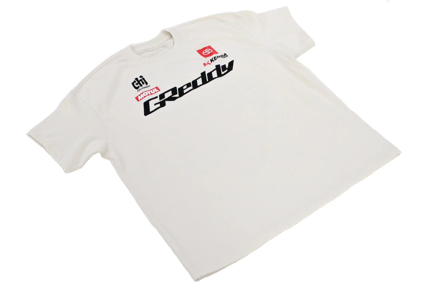 GReddy Performance Parts 2025 K.Gushi Team (Boxy Fit) Tee(s) - Cream White - 23130024 - KG21 Cream XL