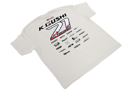 GReddy Performance Parts 2025 K.Gushi Team (Boxy Fit) Tee(s) - Cream White - 23130021 - KG21 Cream SM