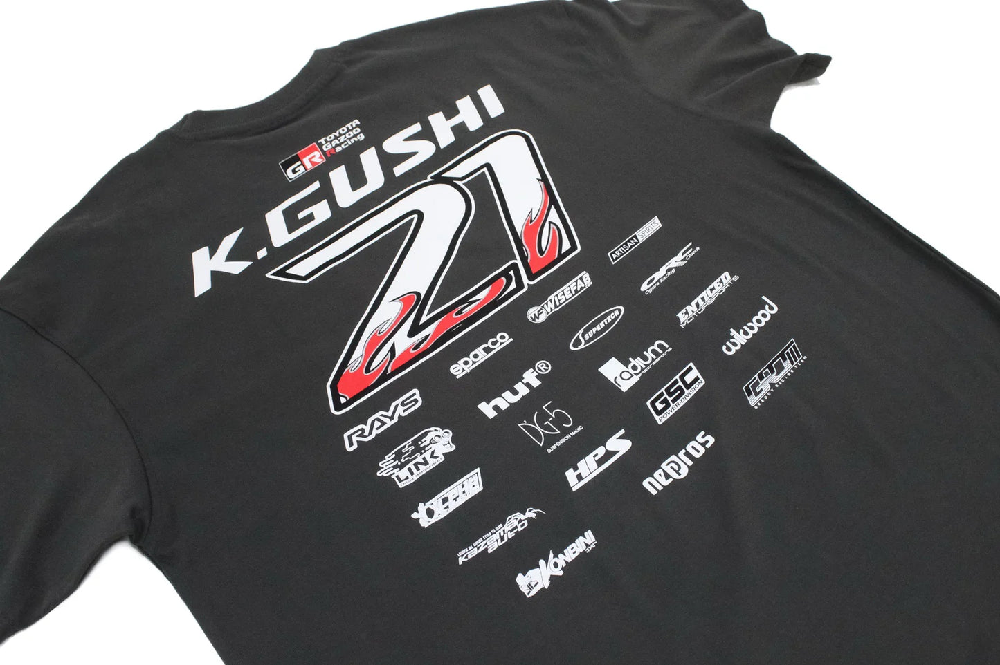 GReddy Performance Parts 2025 K.Gushi Team (Boxy Fit) Tee(s) - Asphalt - 23130016 - KG21 Asphalt 3X