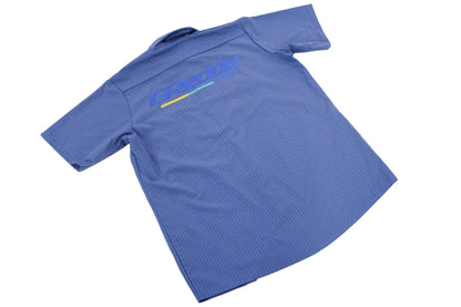 GReddy Performance Parts NEW! GReddy Mechanic's Button-up Work Shirt(s) V3 - Blue/Blue Stripe - 18018025 - 2X