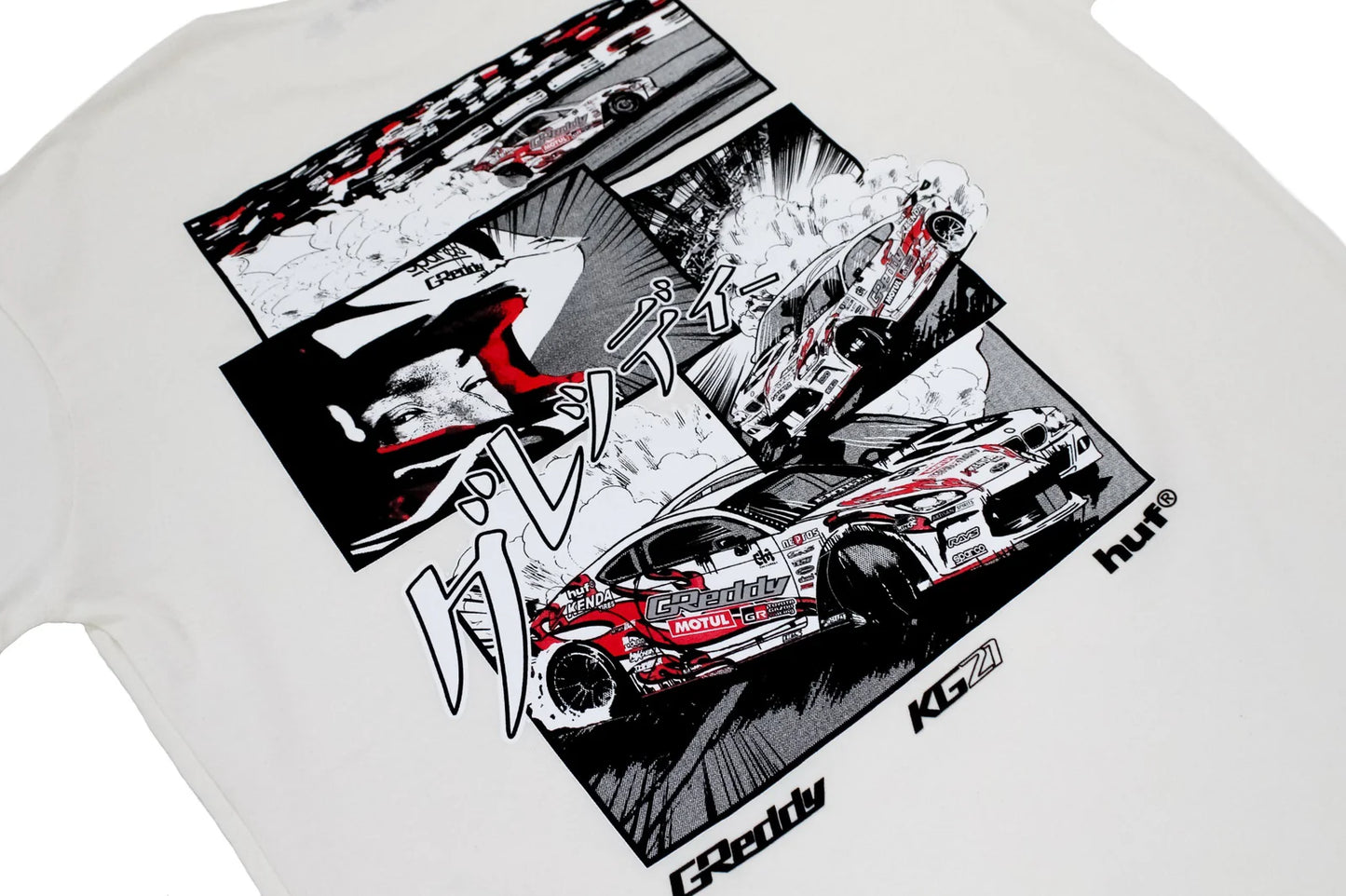 GReddy Performance Parts GReddy X HUF Reveal KG21 Tee(s) - Natural - 14200111- Reveal Tee Natural SM