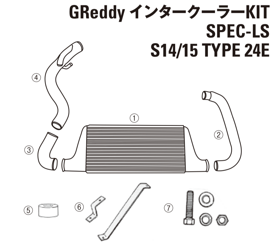 GReddy TRUST Japan INTERCOOLER KIT SPEC-LS STAY SET FOR NISSAN SILVIA S14 15 12421009