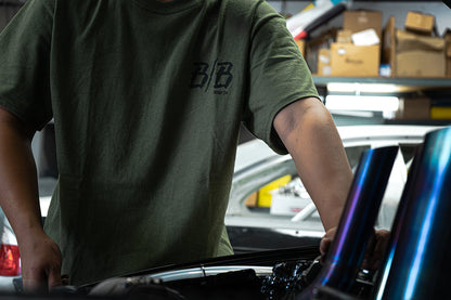 GReddy TRUST Japan Boost Brigade Turbo Skull Tee - Olive - 21136013 - Large