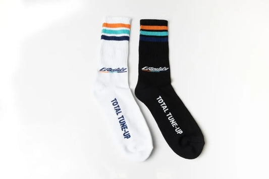 GReddy TRUST Japan 3 STRIPE SOCKS - Black